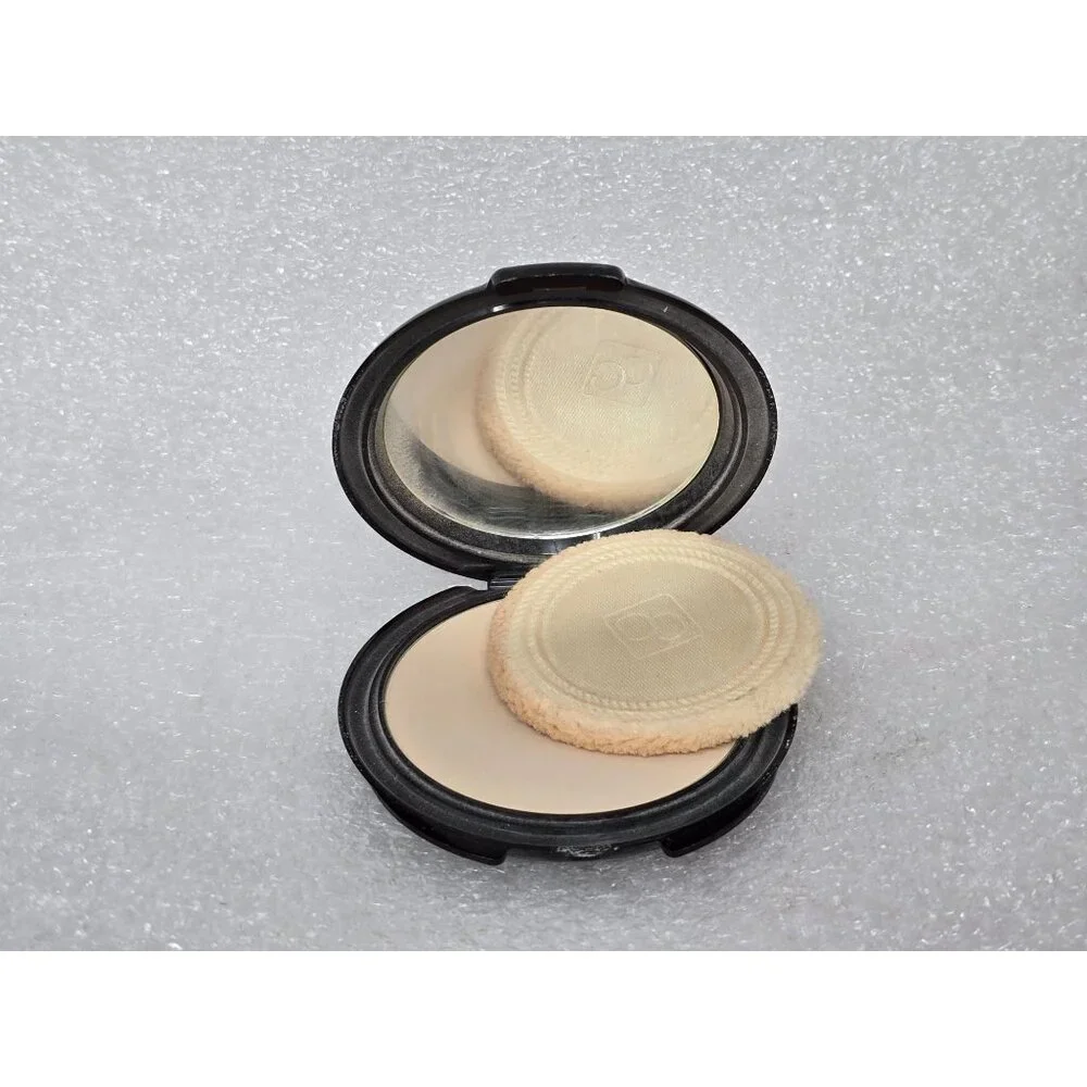 Vintage Noxell Noxzema Cover Girl Pressed Powder Compact w/ Mirror & Puff Ivory